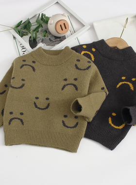 非常小鱼61842新款深秋冬季男女童洋气百搭毛衣110-尺码偏小