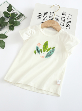 非常小鱼60325女童清仓夏季针织纯棉柔软吸汗透气休闲短袖90-130