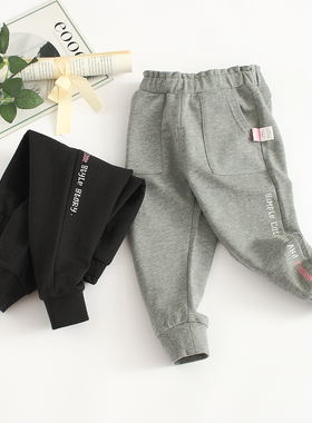 非常小鱼80178新款春季女中小童针织纯棉休闲柔软舒服长裤90-130