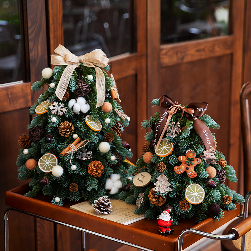 圣诞节装饰diy手工诺贝松圣诞树