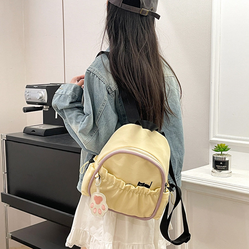 时尚设计感双肩包女大容量旅游出行背包韩版高颜值学生书包