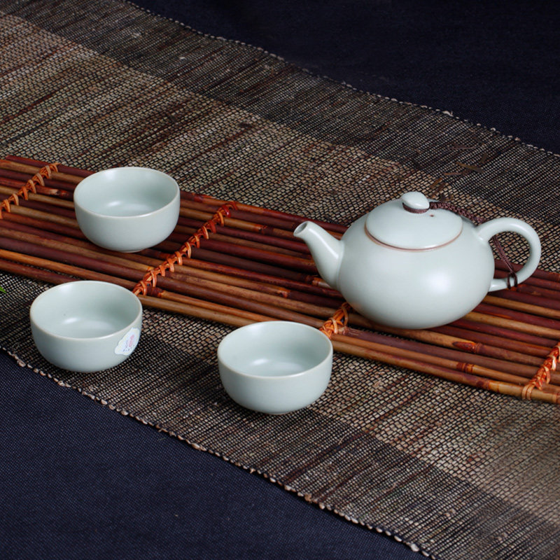 正品东道汝窑天乐包邮茶具套装