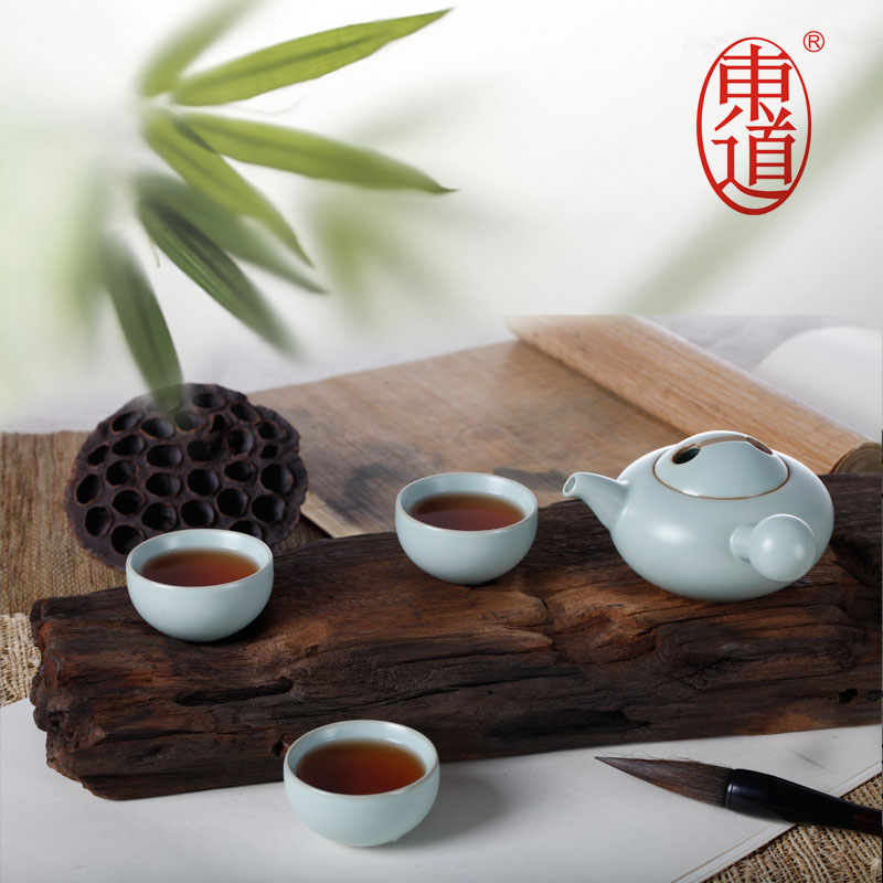 禅心风侧把汝窑功夫茶壶