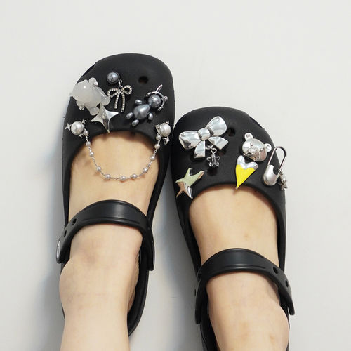 鞋扣高级洞洞鞋饰金属鞋花crocs