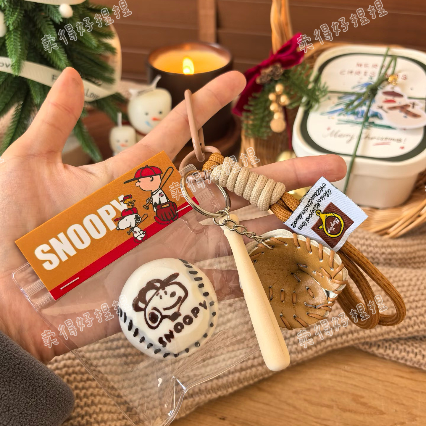 史努比小棒球捏捏解压包挂慢回弹超软食品级硅胶高颜值减压女玩具