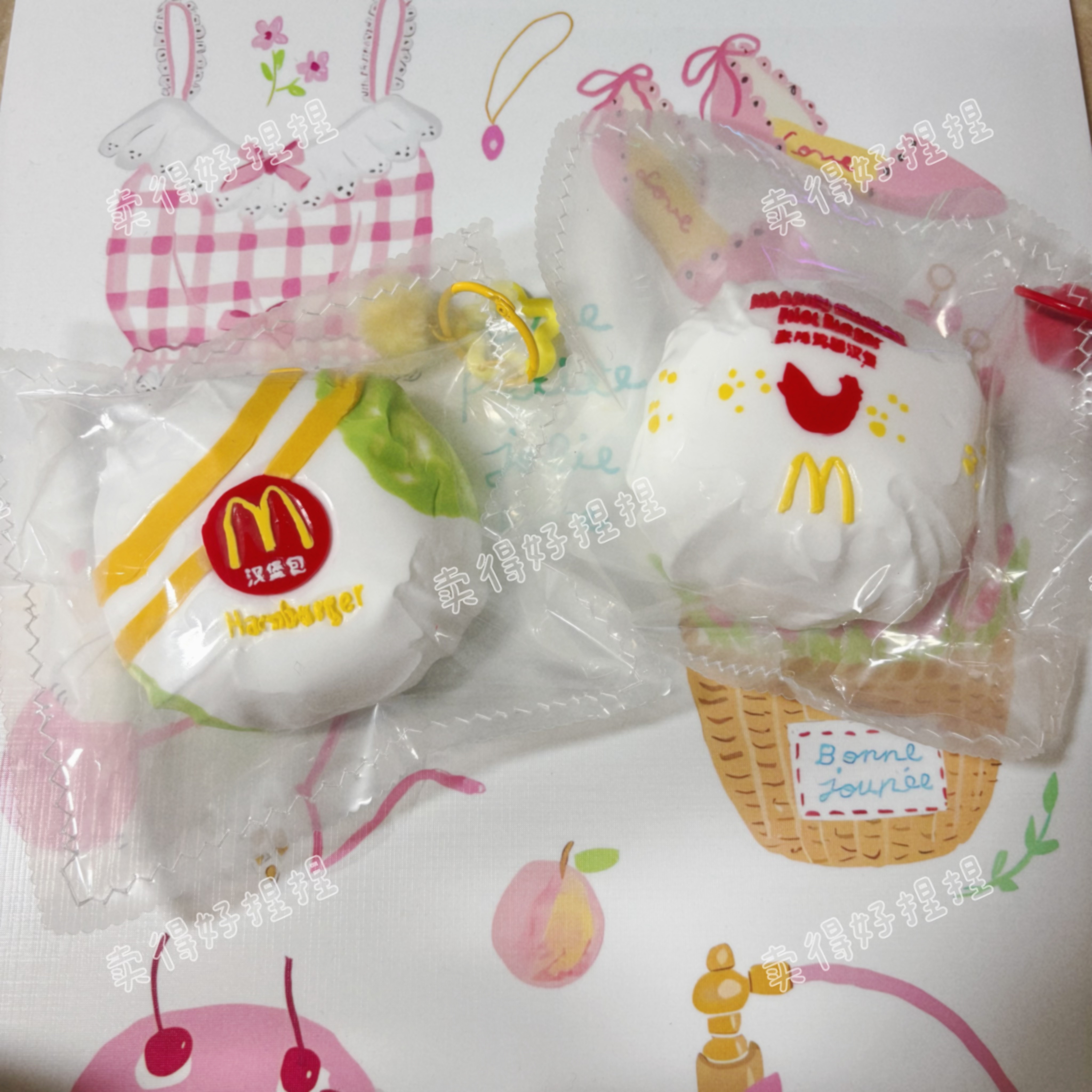 m记麦辣鸡汉堡捏捏解压慢回弹超软泥感食品级硅胶高颜值送礼玩具