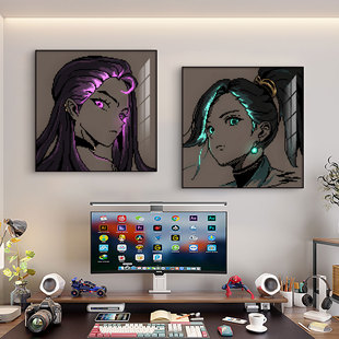无畏契约挂画瓦罗兰特周边海报背景墙壁画电竞房间网吧游戏装饰画