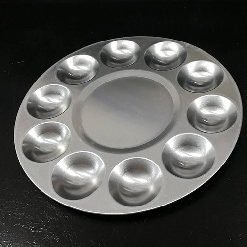 满意陶 调色盘陶艺工具绘画工具釉上彩釉下彩颜料盘