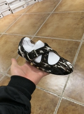 -A9柏3566-108马毛玛丽珍女鞋