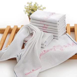 祝君早安巾96新合字蓝边厨房专用工业机器清洁劳保装修一次性毛巾