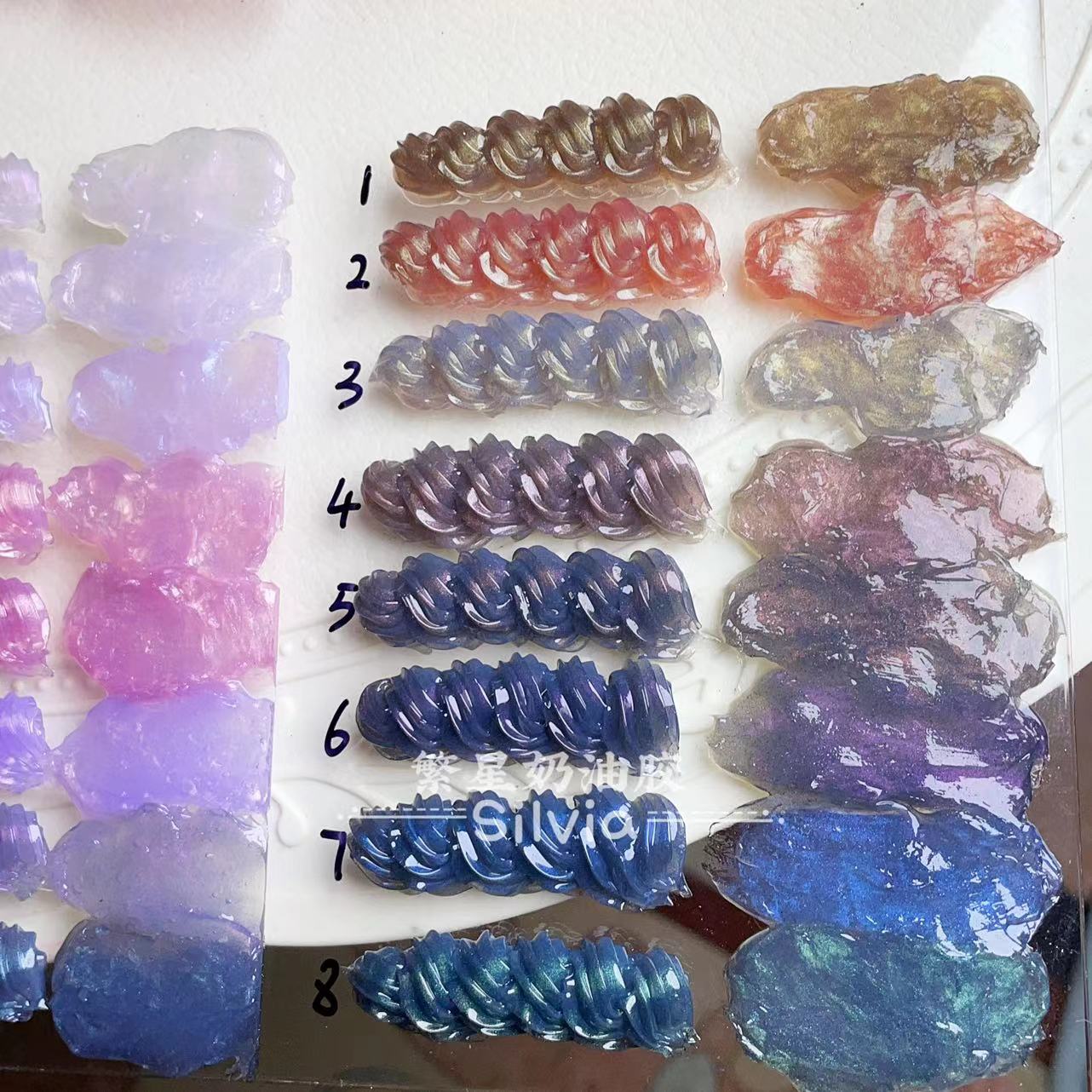 偏光黑暗色系奶油胶珠光水晶胶手机壳DIY咕卡发夹文具盒手工材料,玩具/童车/益智/积木/模型,奶油胶/树脂DIY配件,淘宝优惠券,粉丝福利购,淘宝优惠卷