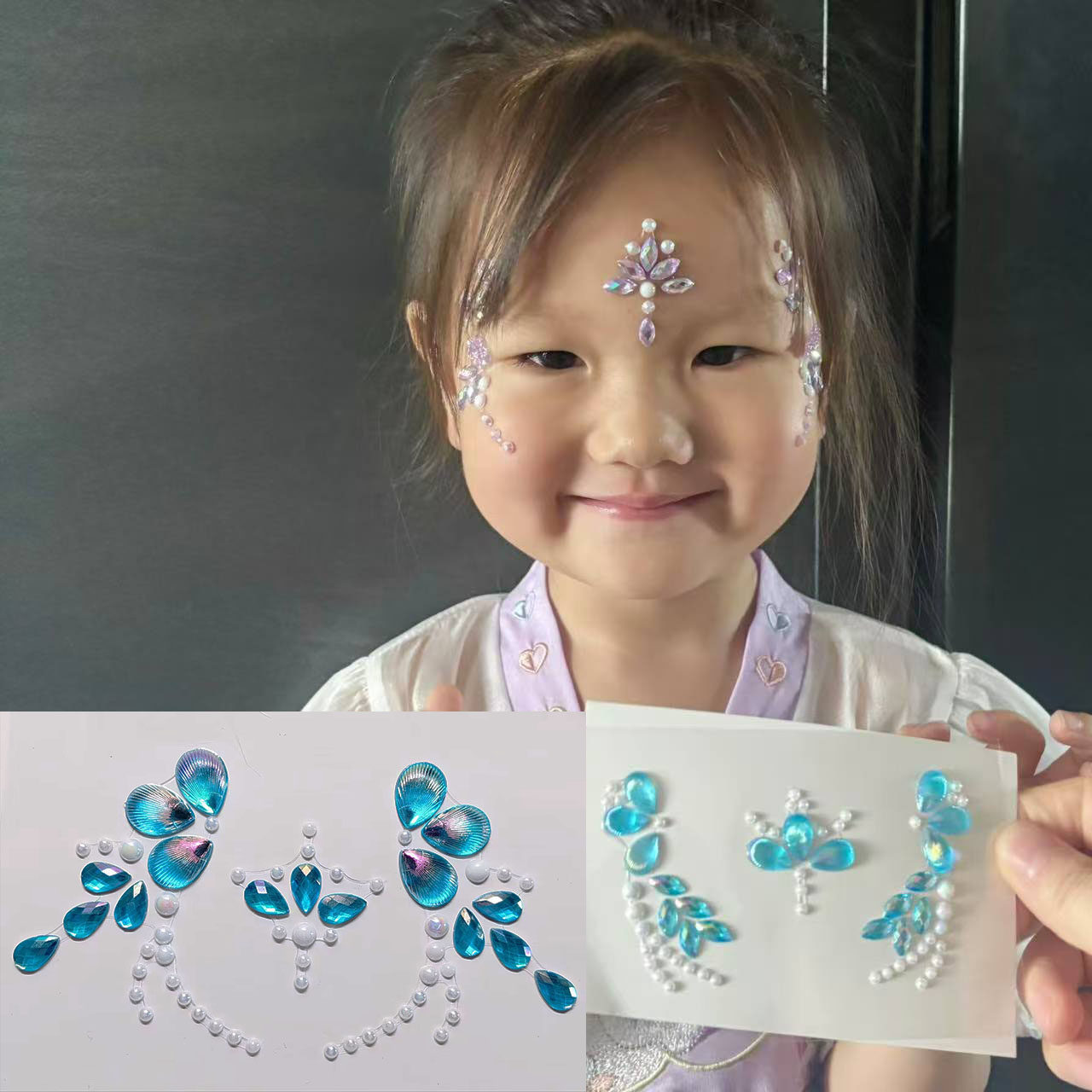 儿童六一脸部钻贴脸部贴钻