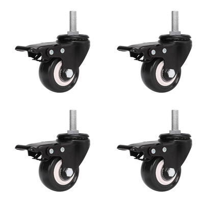 落地衣架专用M8带刹车静音轮