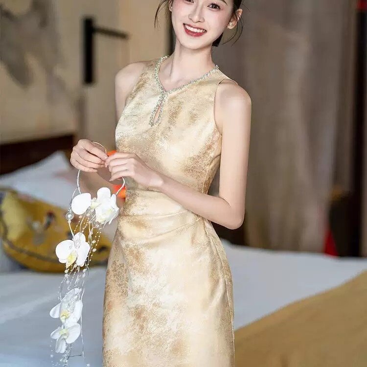 2026新款新中式旗袍女敬酒服新娘结婚小众国风订婚宴礼服回门便装