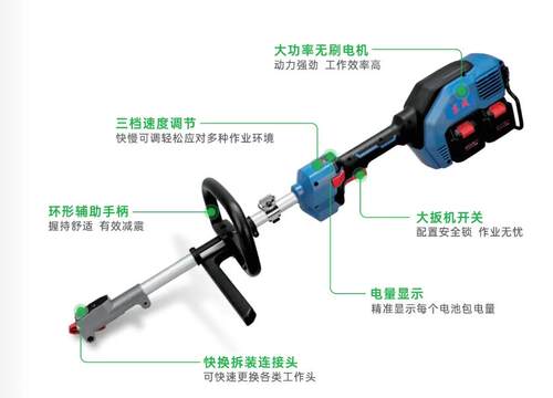 充电式无刷多功能机割灌机