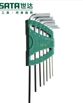 世达7件特长加长球头内六角扳手09109 09111 09113 09115