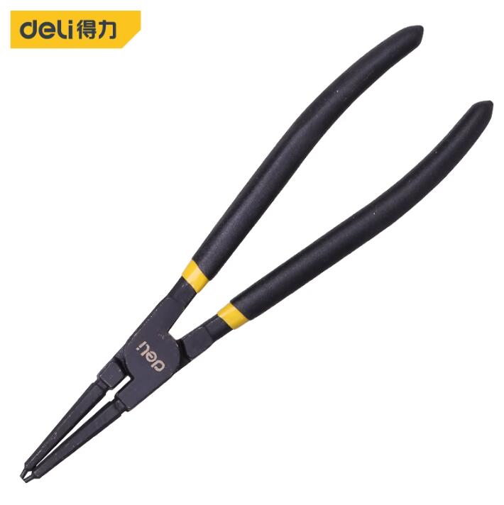 得力工具9英寸内直卡簧钳DL20921