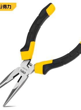 得力工具6寸弹簧尖嘴钳DL2106T