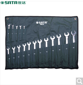 世达全抛光两用扳手组套