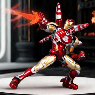 布鲁可积木人钢铁侠拼装潮玩漫威超越版雷神可动模型男孩生日礼物