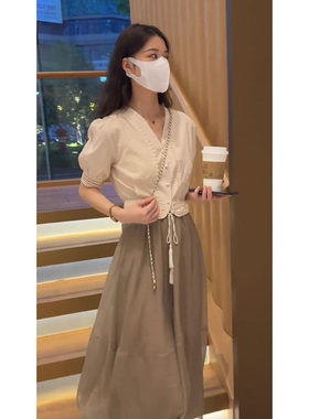 成套搭配轻熟风女装御姐高级感温柔系甜美上衣裙子两件套装春夏装