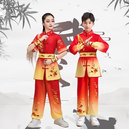 儿童武术服打鼓服太极服