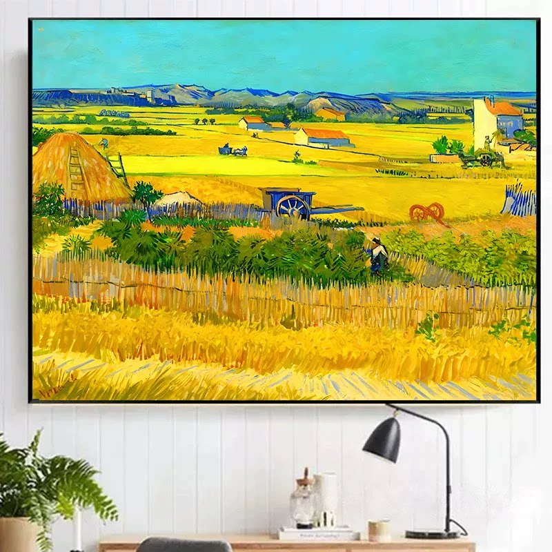 丰收数字油画世界名画风景