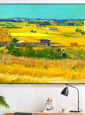 丰收数字油画世界名画风景