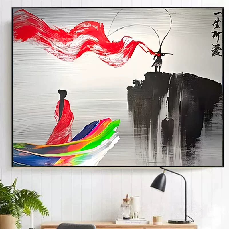 水墨风大话西游数字油画