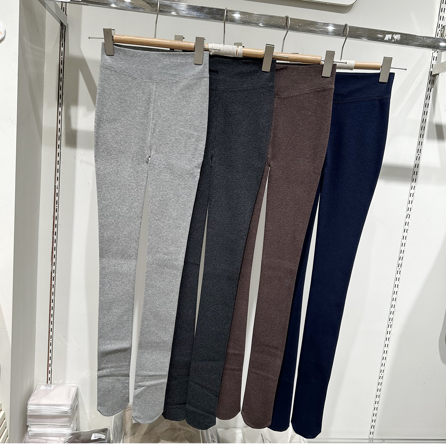 高腰收腹打底微压显瘦连脚裤袜