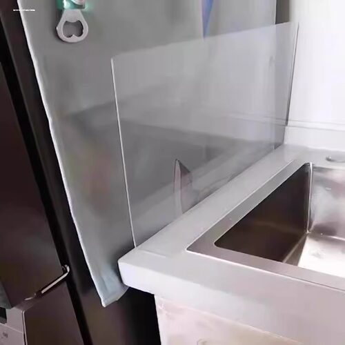 水槽挡水板厨房防溅水神器家用洗碗水池边缘隔水板洗手台面挡水板