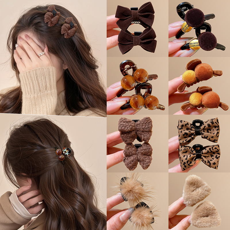 刘海小抓夹女2025新款半扎发发夹