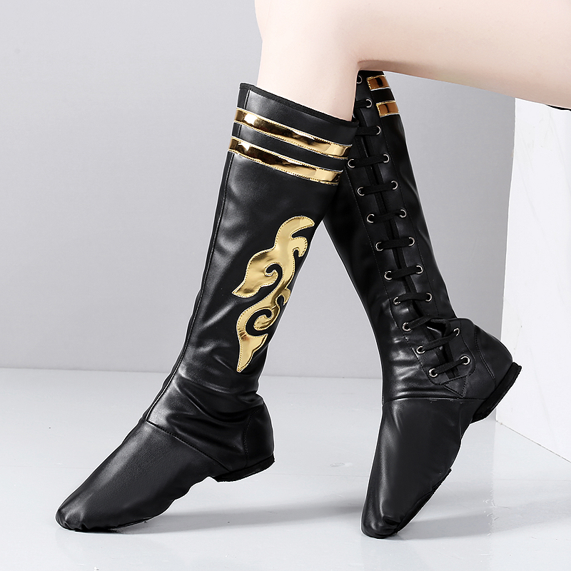 藏族舞鞋蒙古舞蹈鞋艺考舞蹈鞋民族舞蹈表演鞋子蒙古舞蹈跳舞靴子