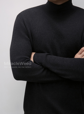 【秋冬暖意】莱赛尔天丝羊毛修身针织衫小高领打底衫罗纹锁温百搭