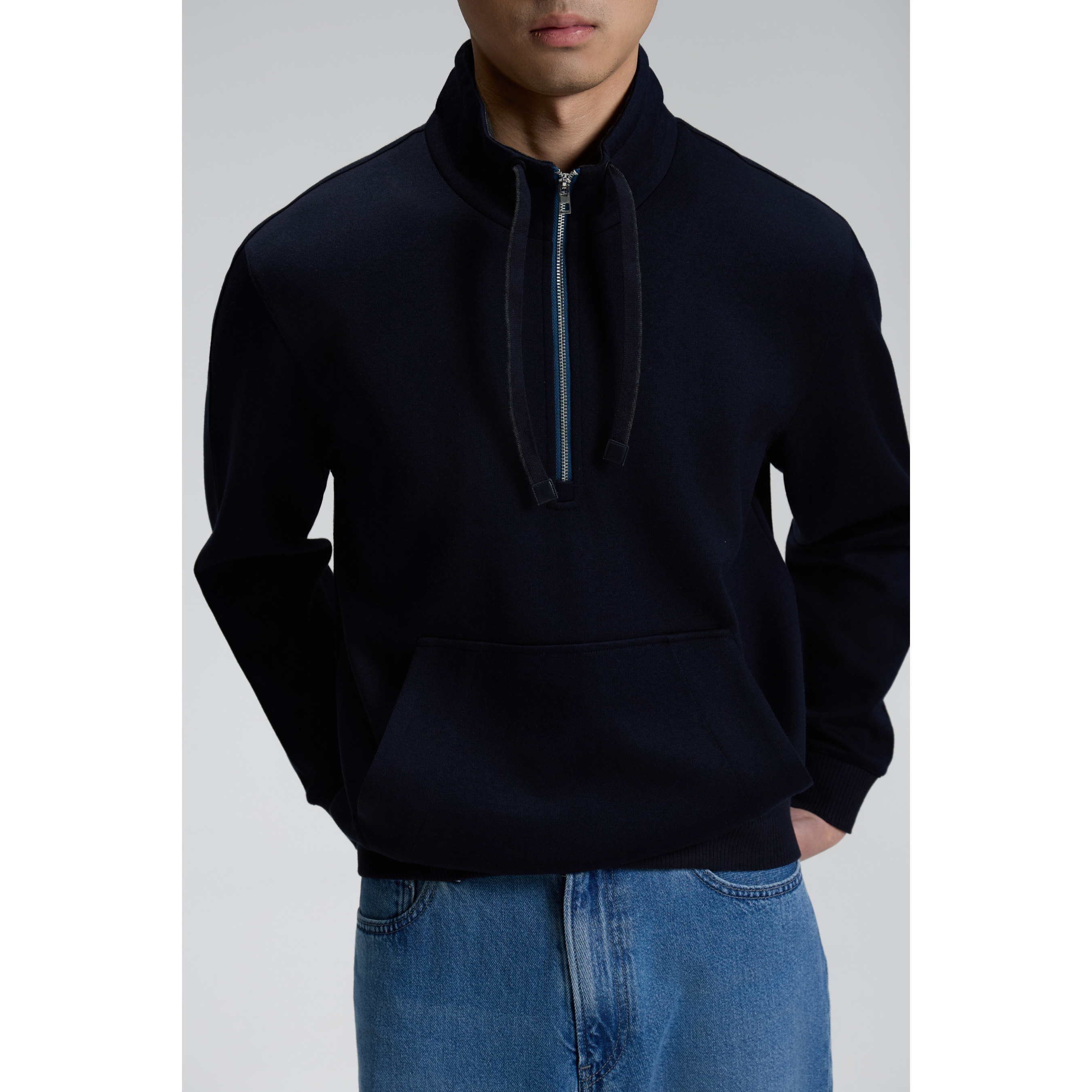 miracleweed美丽诺双色针织羊毛卫立领ideal半拉链卫衣,男装,卫衣,淘宝优惠券,粉丝福利购,淘宝优惠卷