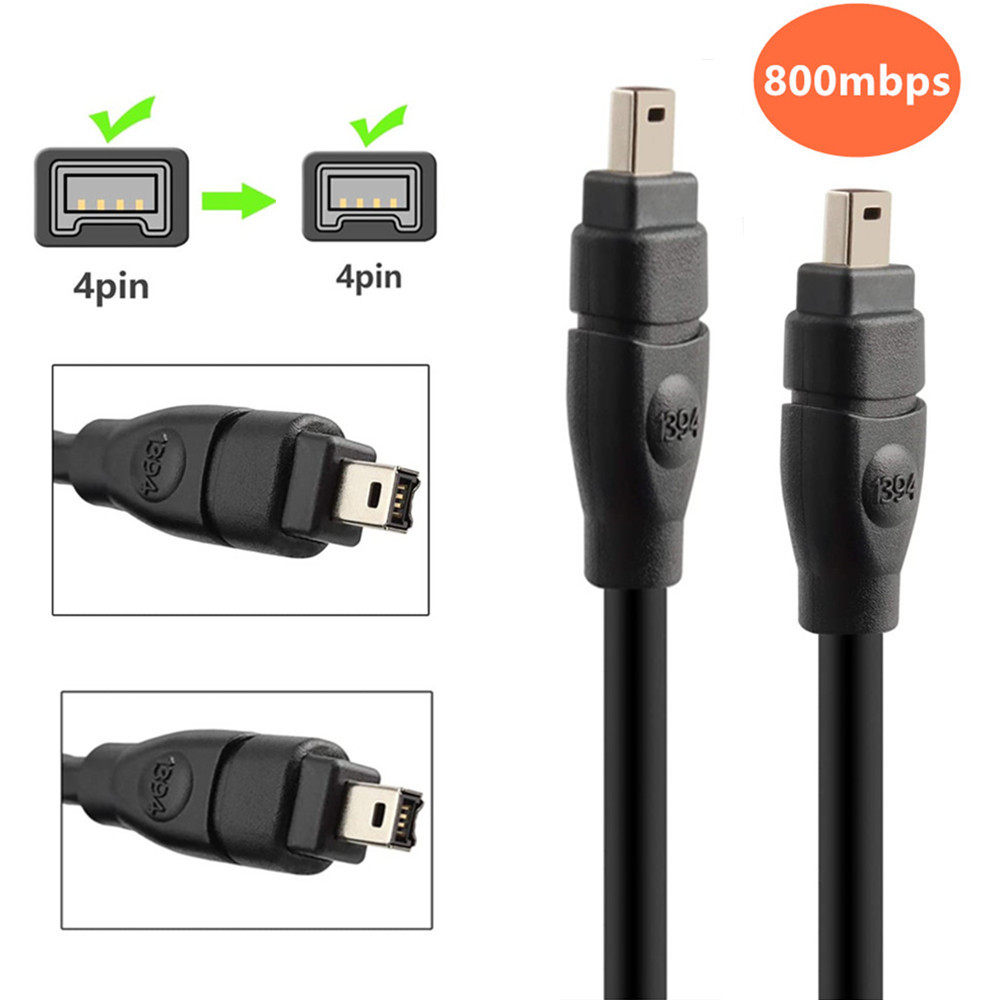 火线400转400 IEEE1394Firewire火线4对4数据线1394线1.8/3/4.5米