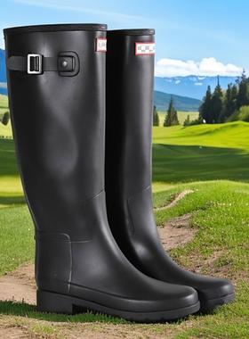 英国H长筒雨靴女款高筒雨鞋防水防滑加厚橡胶remind马靴轻便雨靴