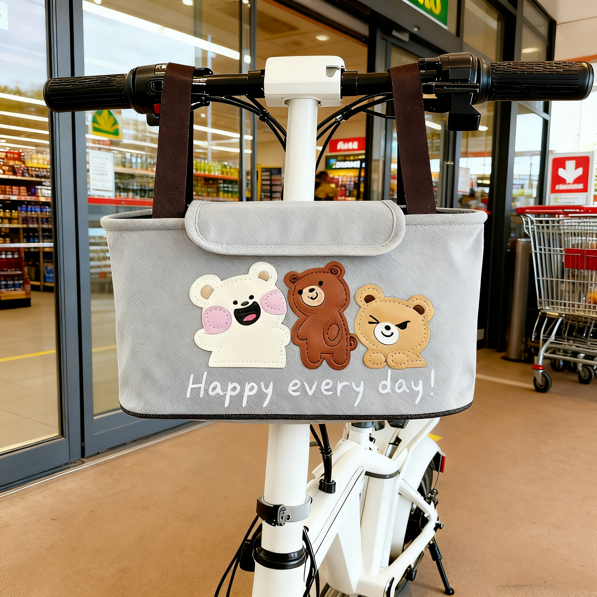 电动车挂物包收纳袋电瓶车自行车头储物置物兜防水前置小挂包袋子