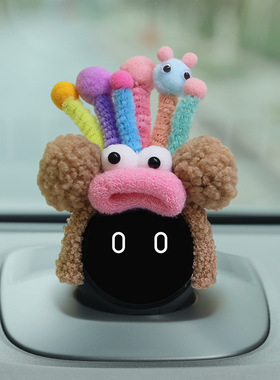 蔚来Nomi帽子头盔Et5Et7ES8EC6汽车装饰品摆件车挂机器人头饰卡通