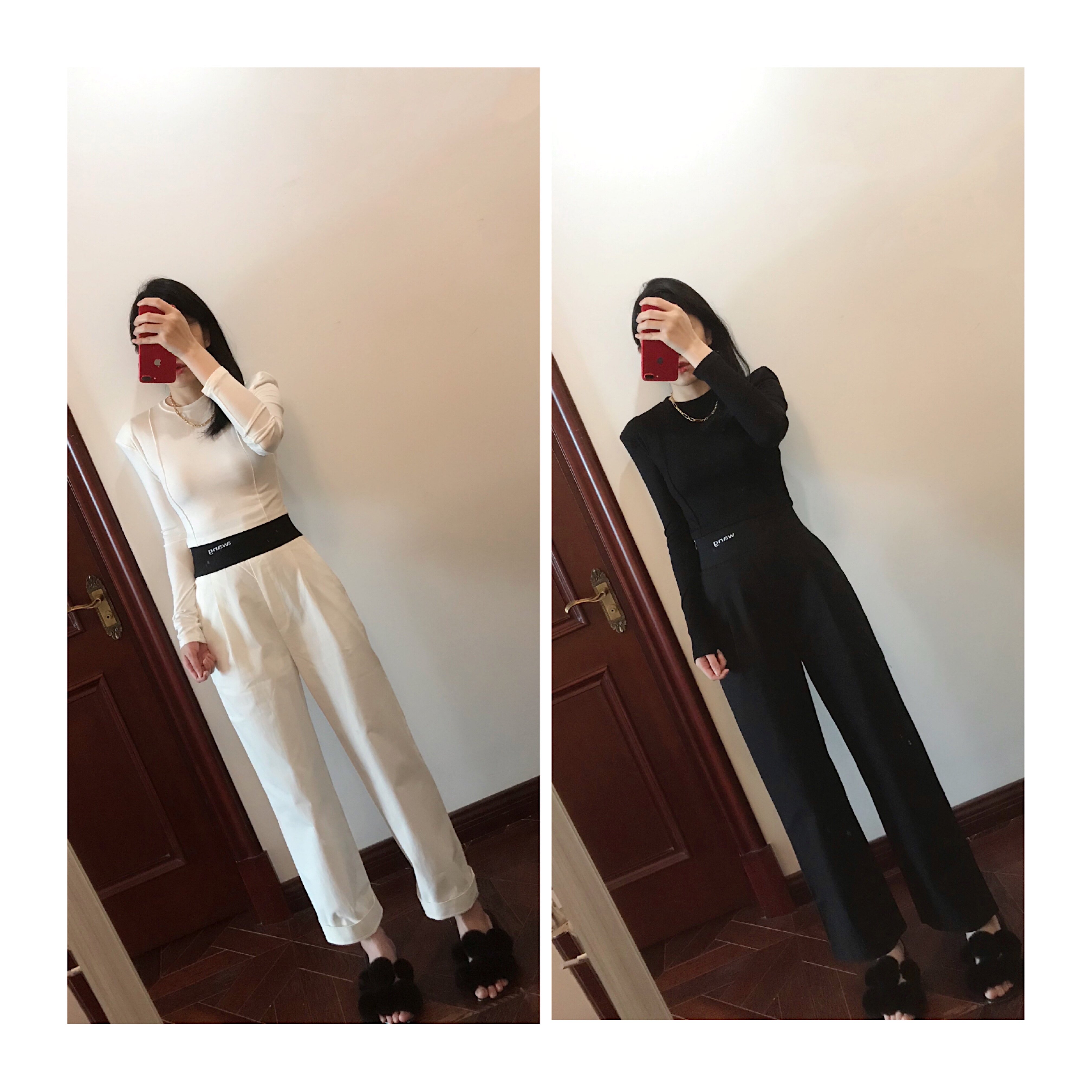 高腰休闲风设计师时髦