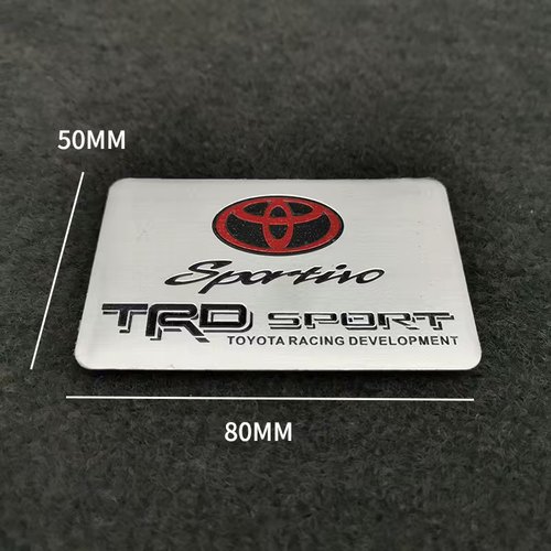 适用于丰田TRD车贴改装汽车金属装饰尾标车身两侧标个性创意立体