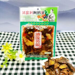 鸿富利阿妈妮油泼黄瓜60克包装