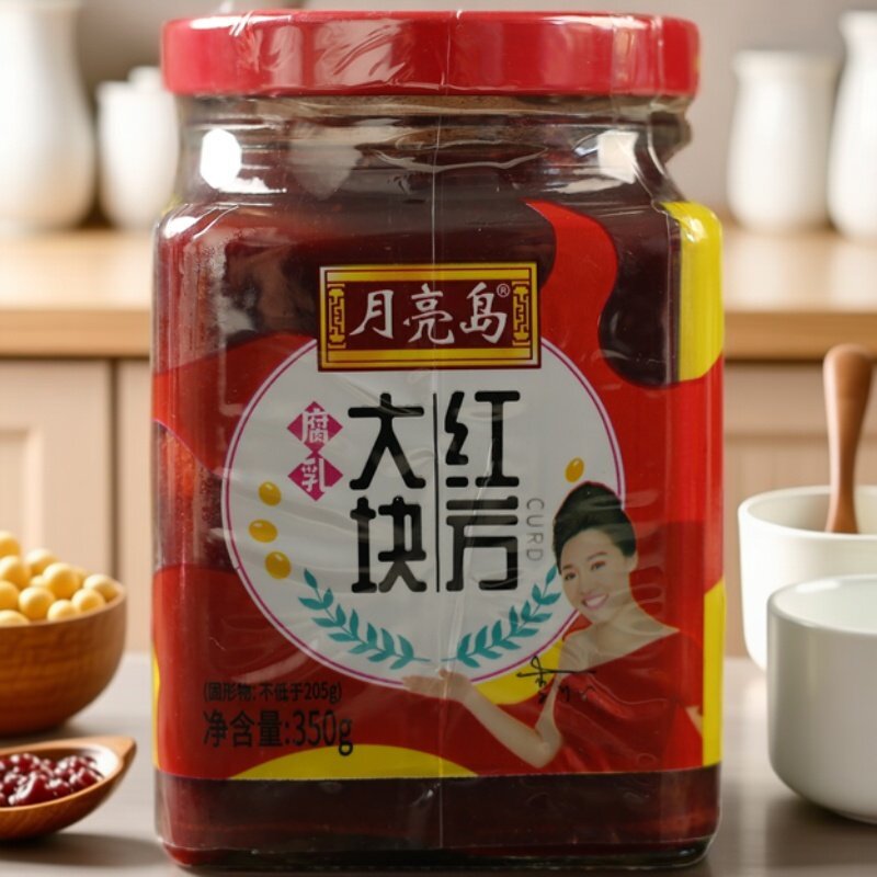 月亮岛大块红方350g火锅大块豆腐乳腐乳汁调料酱红方豆腐乳汁蘸料