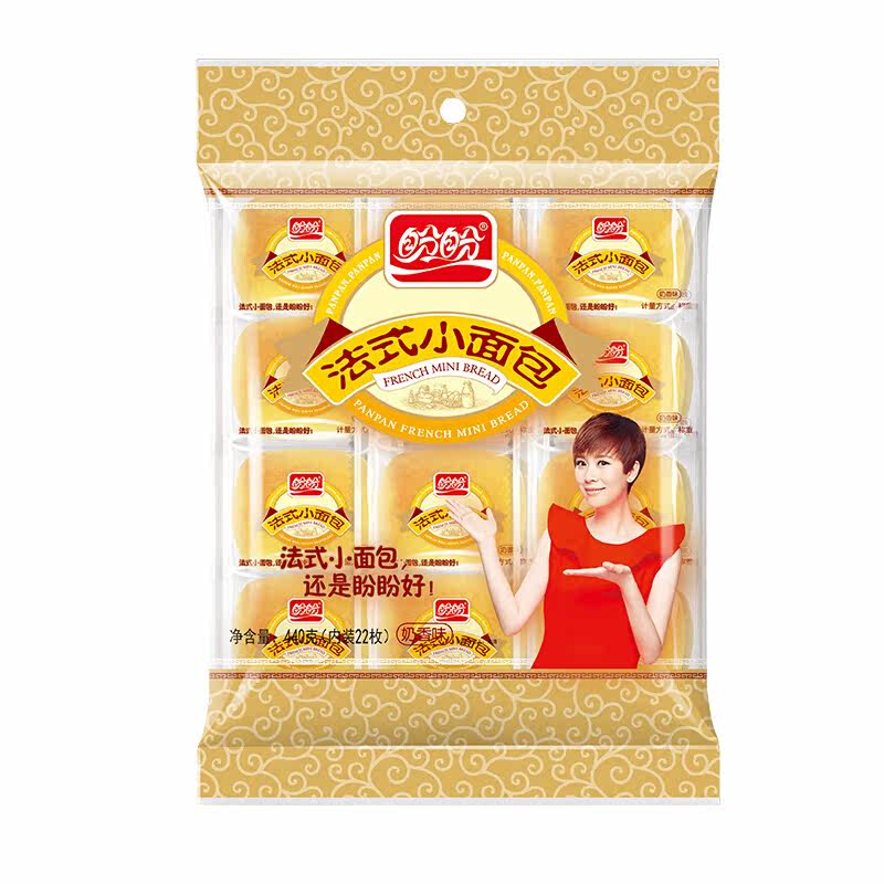 盼盼 法式小面包 儿童点心代餐早餐软面包奶香味440g（内装22枚）怎么看?