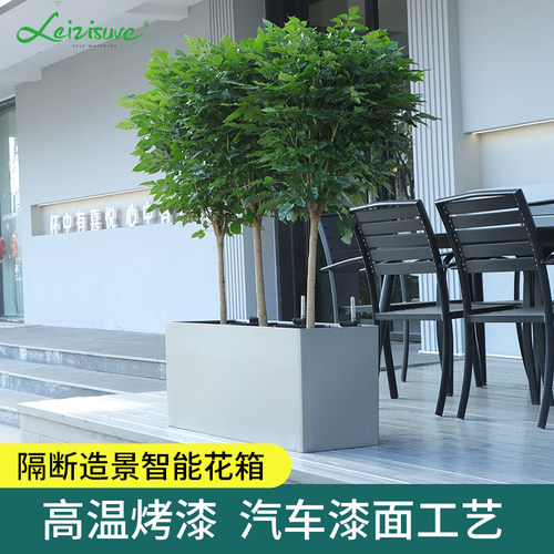 PP树脂北欧简约懒人自吸水花盆