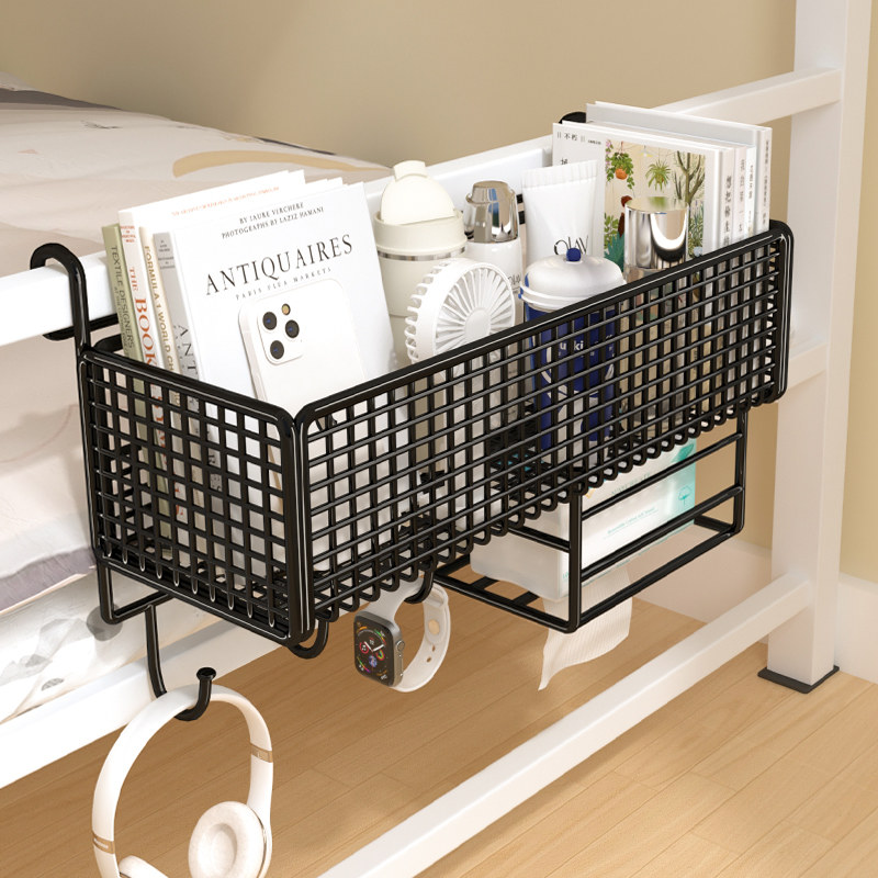 床头挂篮大学生宿舍寝室收纳好物免安装悬挂式上铺零食省空间神器