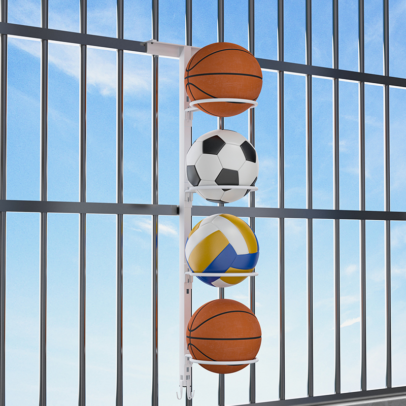 免打孔门后挂钩篮球置物架