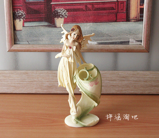 包邮树脂工艺品 欧式花仙子卡尔纳天使香皂盘 牙刷架 装饰品摆件
