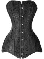 European and American court shaping garment, extended hip shaping garment, steel frame slimming, waist and abdomen cinching, corset garment, jacquard thumbnail 7