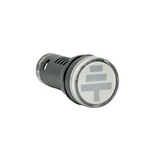 塑料圆形LED信号灯带接地符号警示灯指示灯22mm AD16-G28